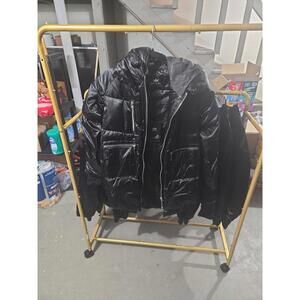 Orolay Women's Shiny Black Down Puffer Jacket with Hood